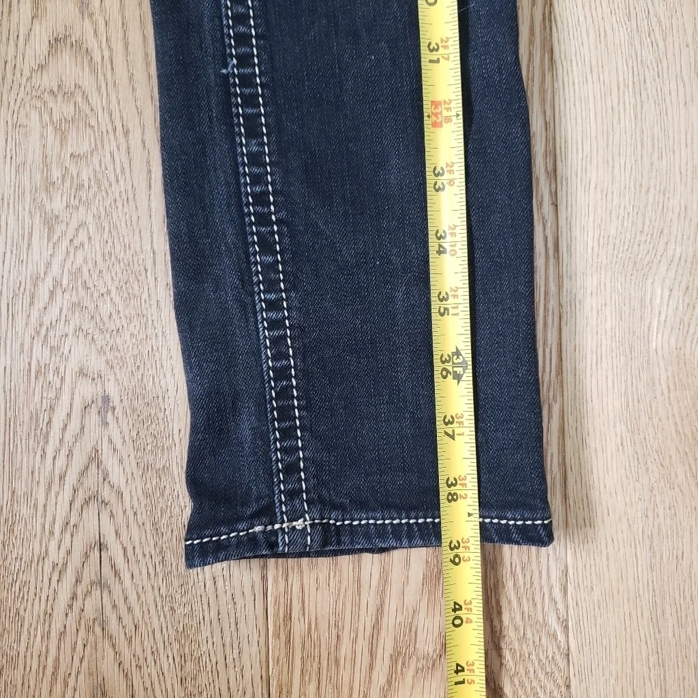 Rock Revival Trina Skinny Low Rise Jeans in Washed Black size 28 - Picture 9 of 11